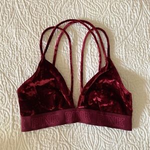 Velvet PINK bralette
